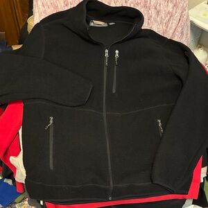 Free Country Men's Black Zip-Up Sweater